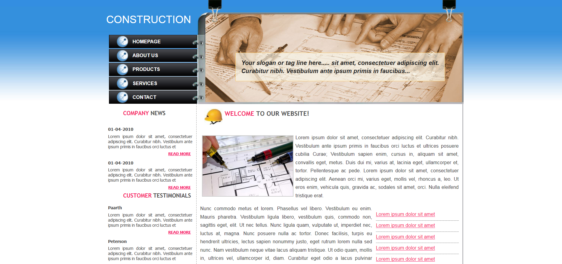 Шаблон сайта Архитектура №397