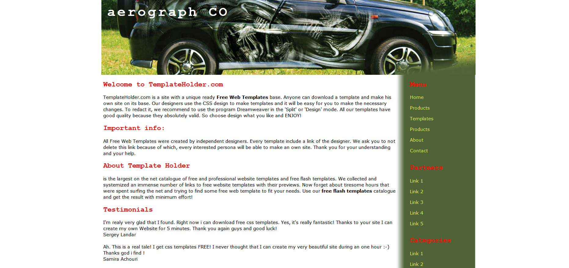 Шаблон сайта Авто №259