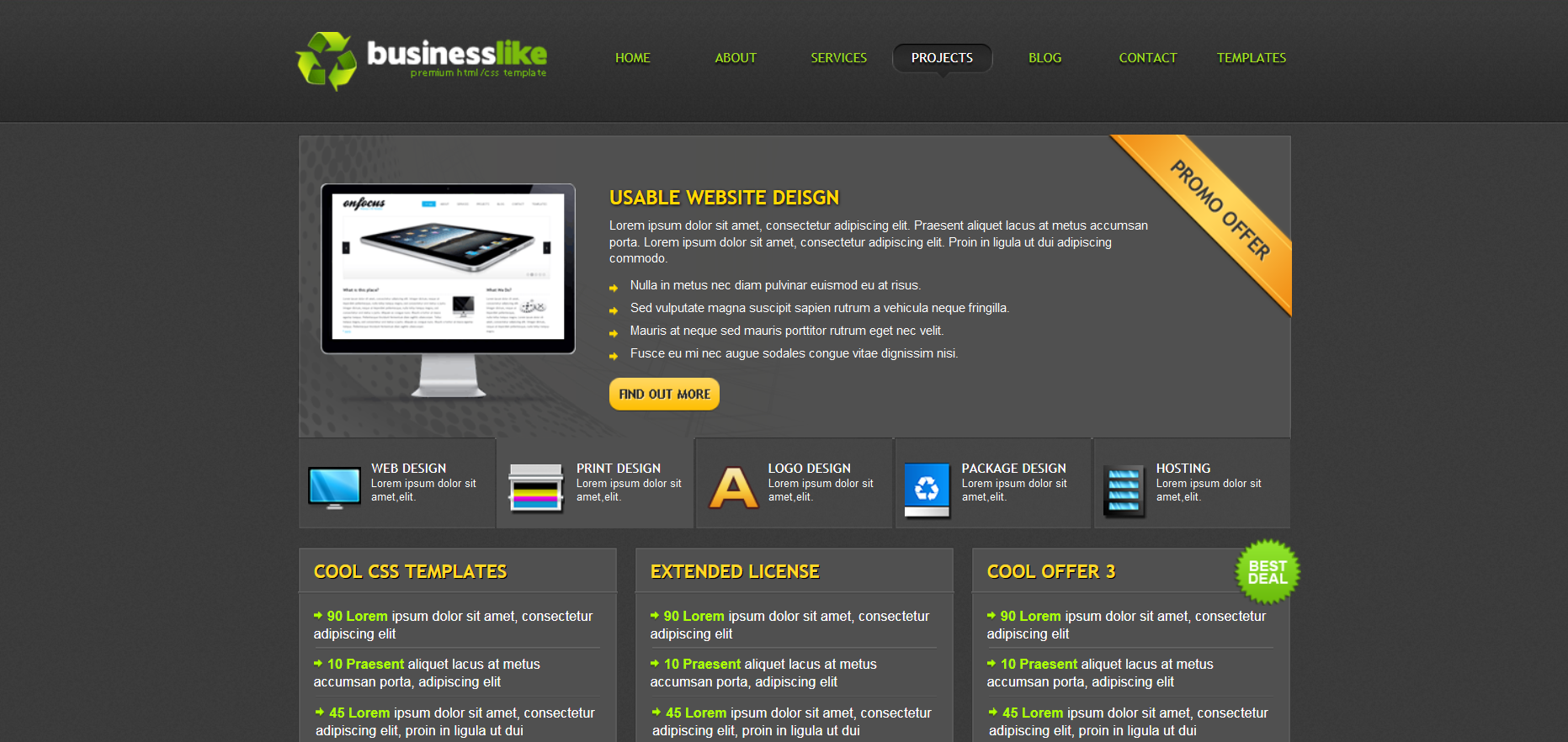 Шаблон сайта Интернет-магазины №525