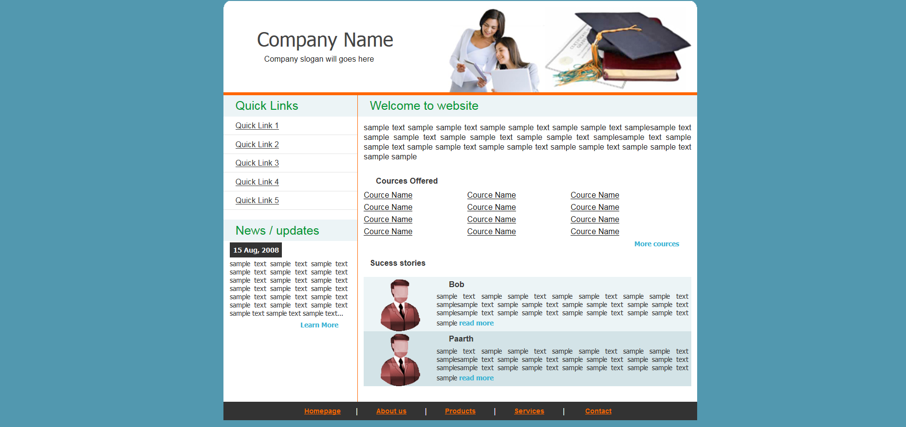 Шаблон сайта Образование №348