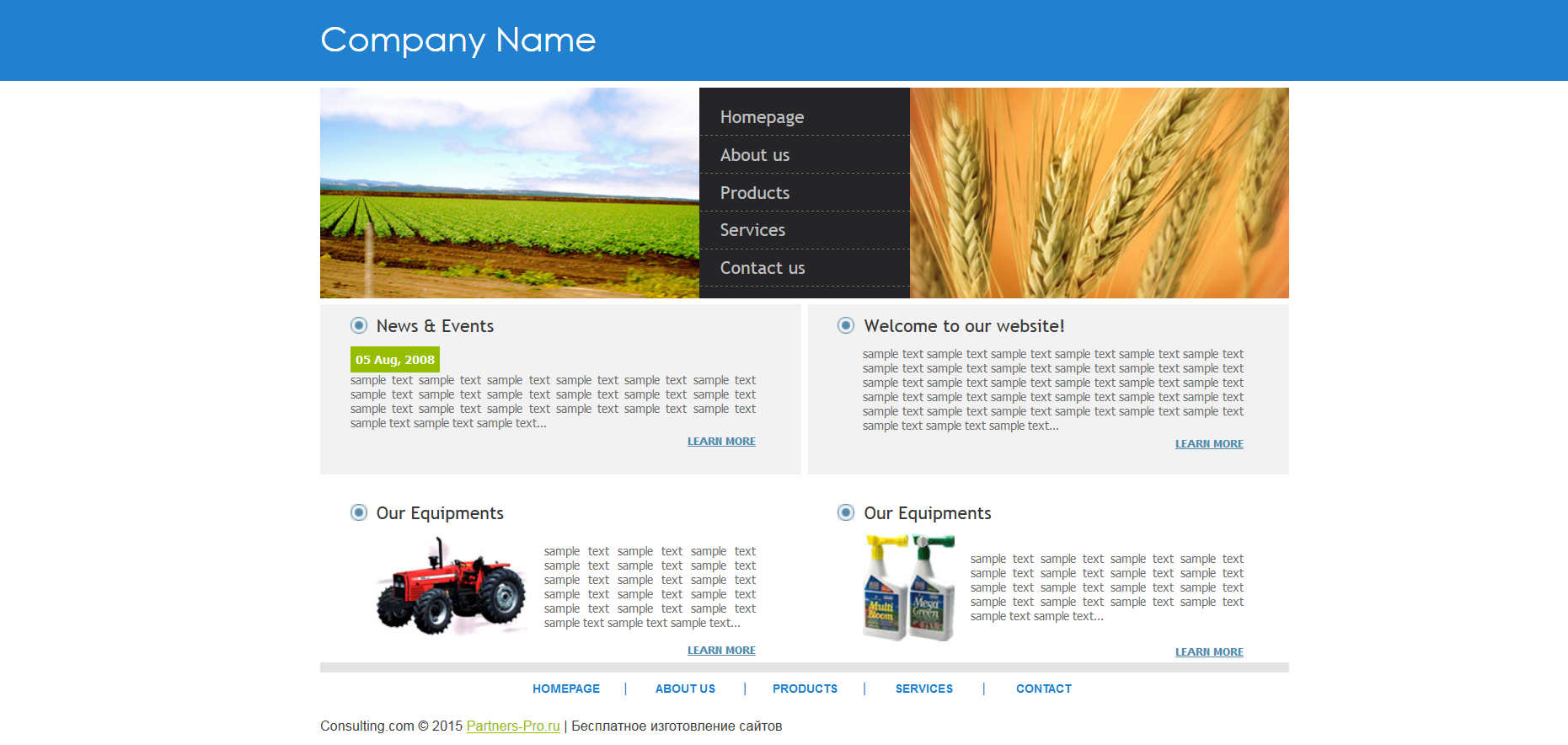 Шаблон сайта Промышленность №406