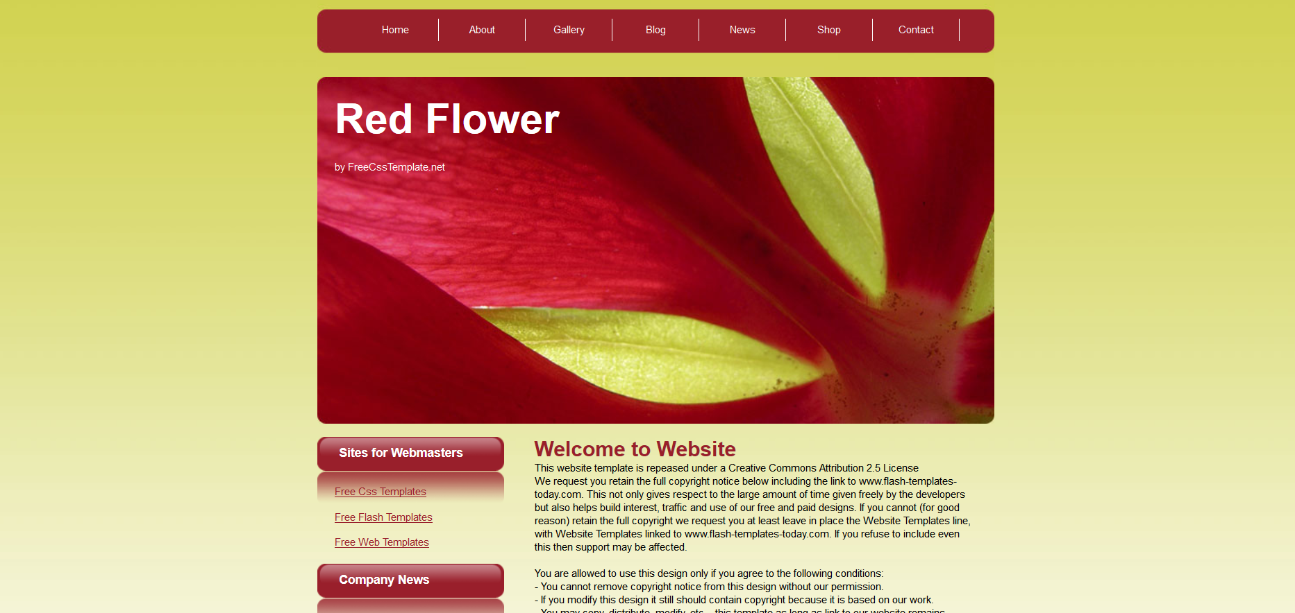 Шаблон сайта Природа №290