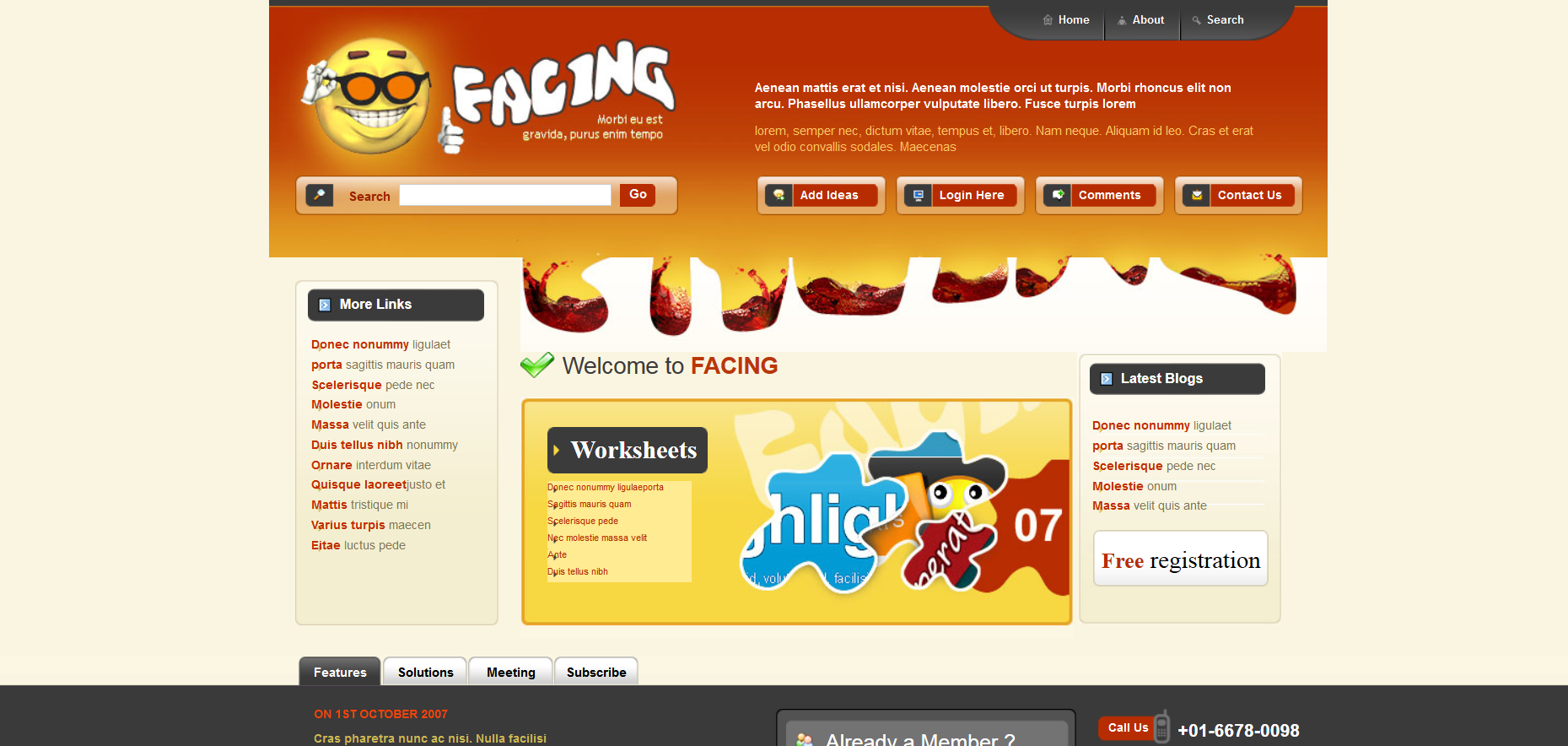 Шаблон сайта Персональные №177