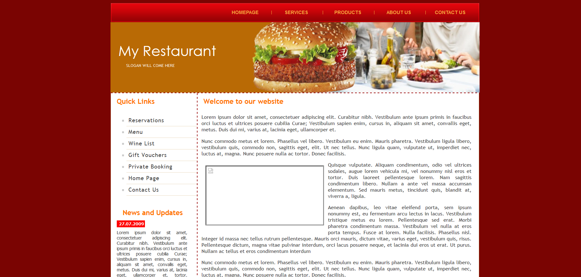 Шаблон сайта Рестораны №363