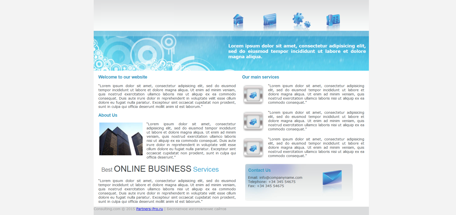 Шаблон сайта Веб №156